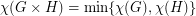 $ \chi(G \times H) = \min \{ \chi(G), \chi(H) \} $