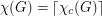 $ \chi(G) = \lceil \chi_c(G) \rceil $